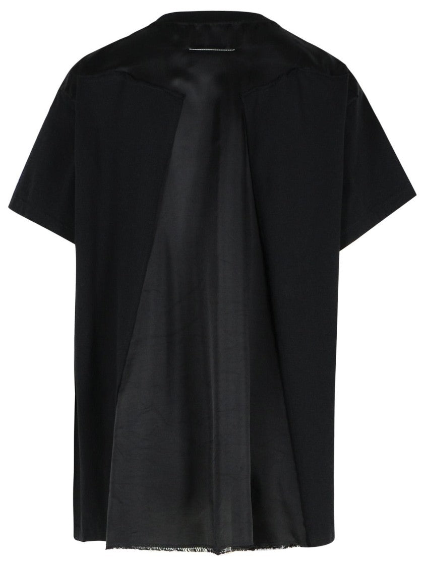 Mm6 By Maison Margiela Black Cotton T-Shirt