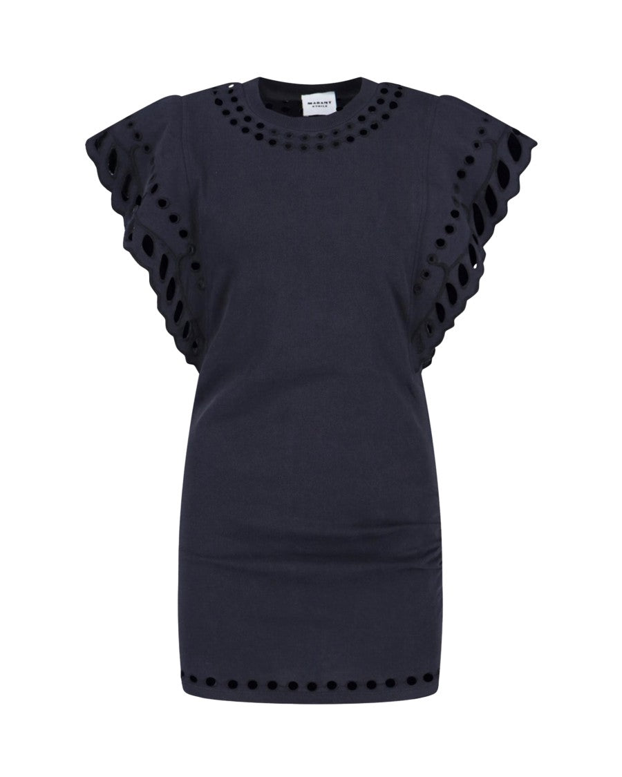 Isabel Marant Étoile Faded Black Mini Orlane Dress