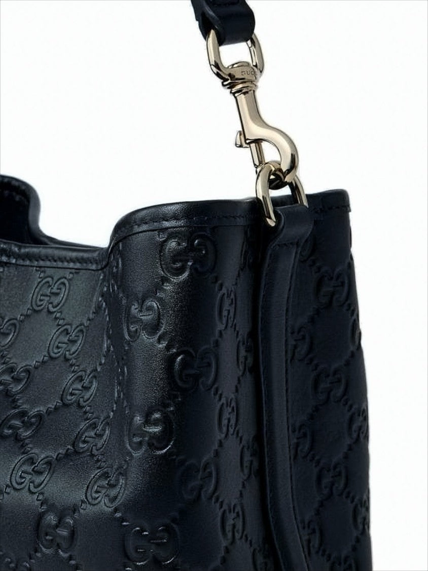Gucci Embossed Leather Shoulder Bag