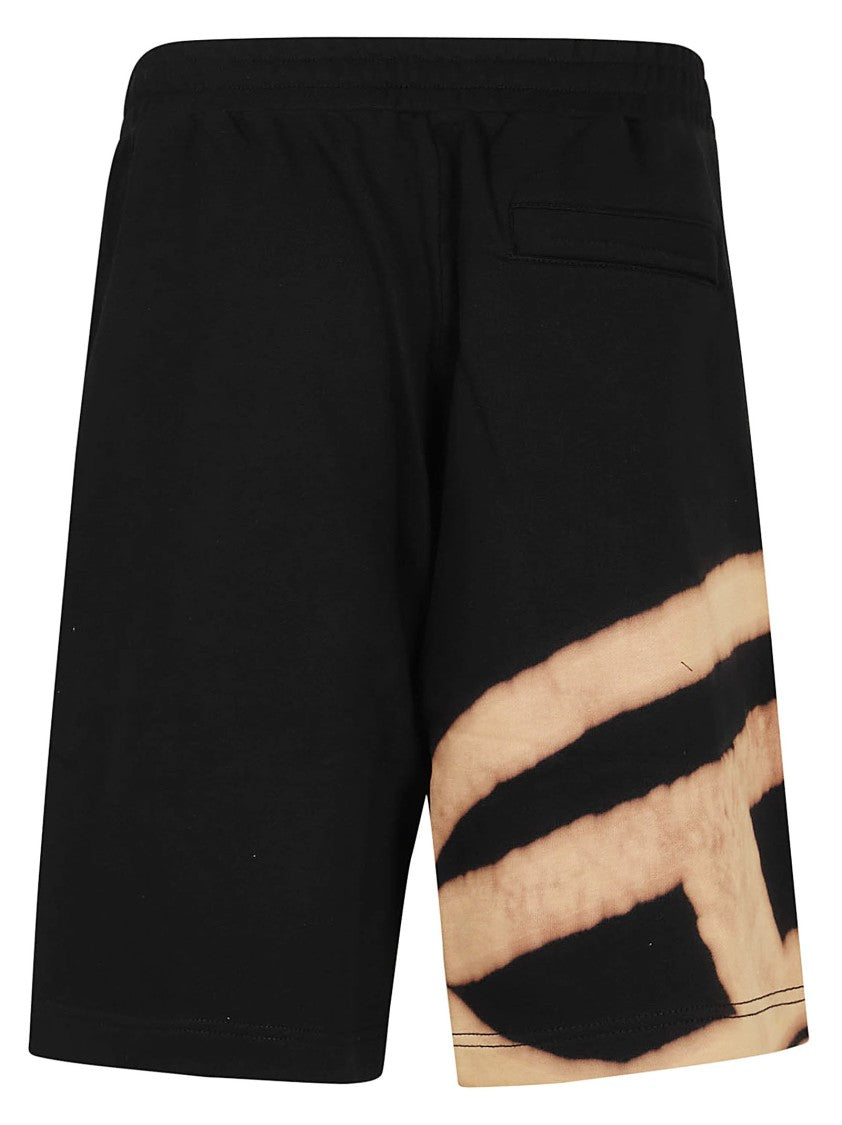 Diesel Black Loopback Cotton Shorts