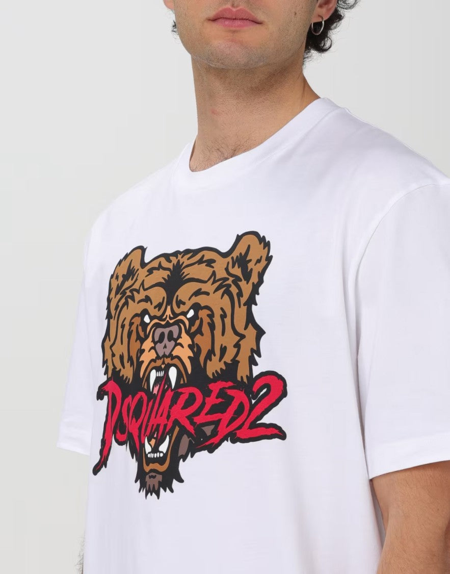 Dsquared2 Bear Logo Regular Fit T-Shirt