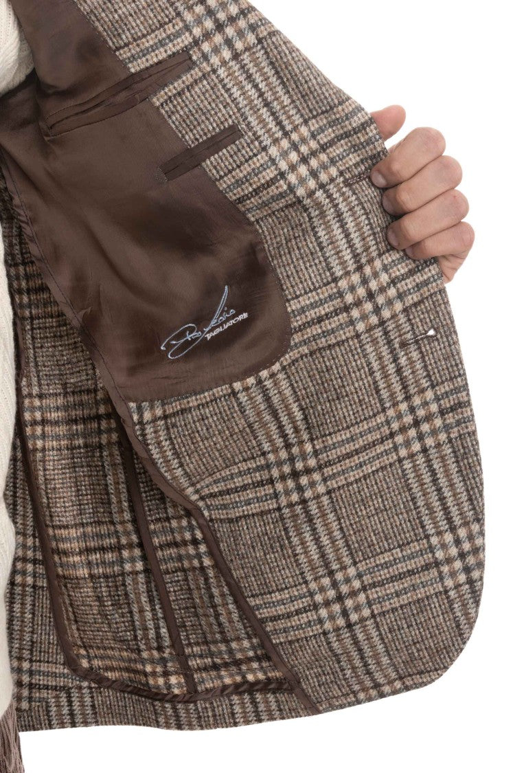 Tagliatore Prince Of Wales Wool-Alpaca Jacket
