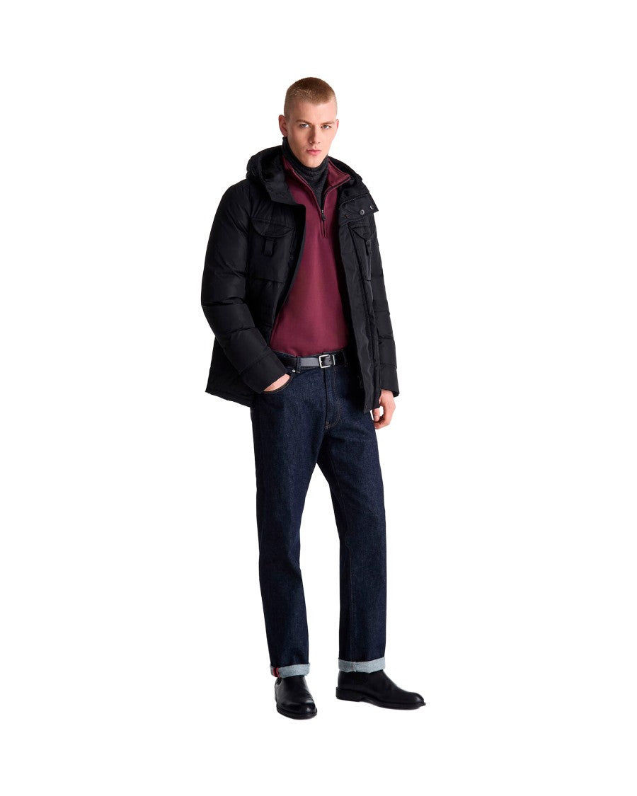 Peuterey Black Aiptek Nbe Recycled Nylon Taffeta Field Jacket