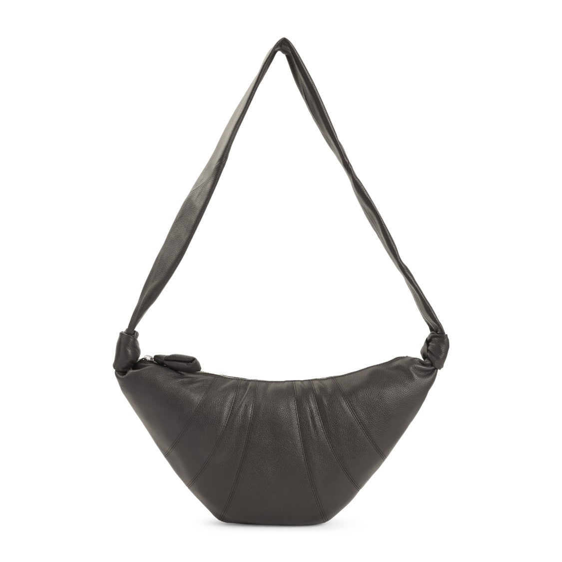 Lemaire Medium Croissant Dark Brown Calf Leather Bag