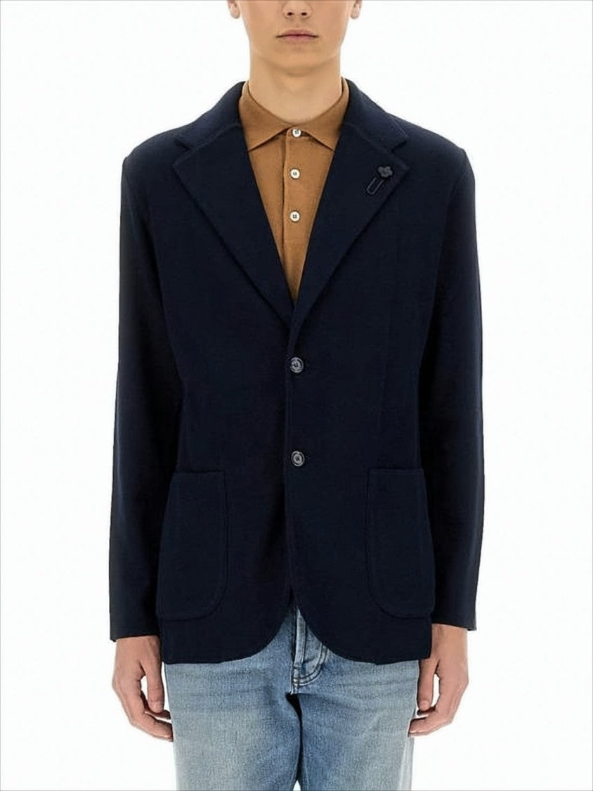 Lardini Tailored Two-Button Jacket With Notch Lapels