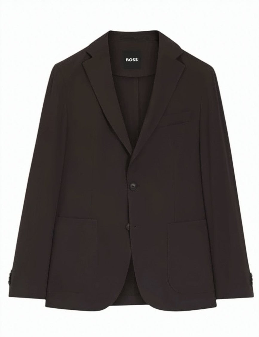 Boss Linen Blend Notch Lapels 2 Jacket