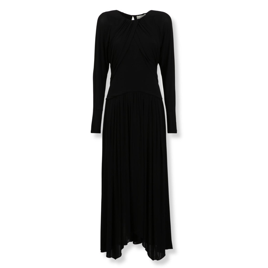 Isabel Marant Draped Maxi Dress With Vertical Pleats