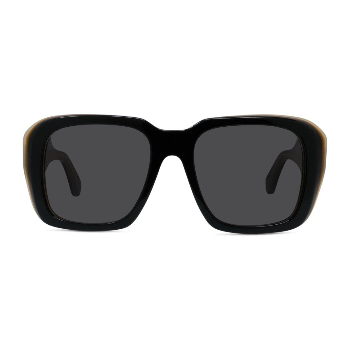 Loewe Black Honey-Edged Oversized Rectangular Sunglasses