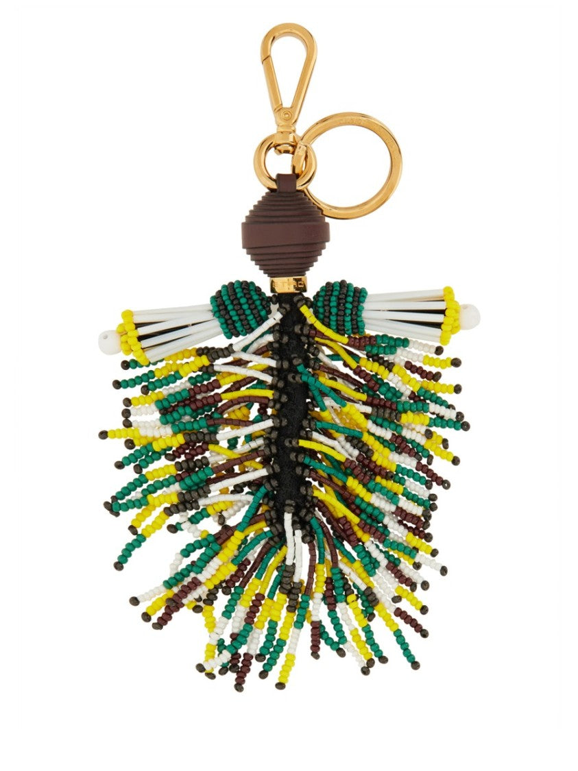 Etro Beaded Playful Keyring Charm