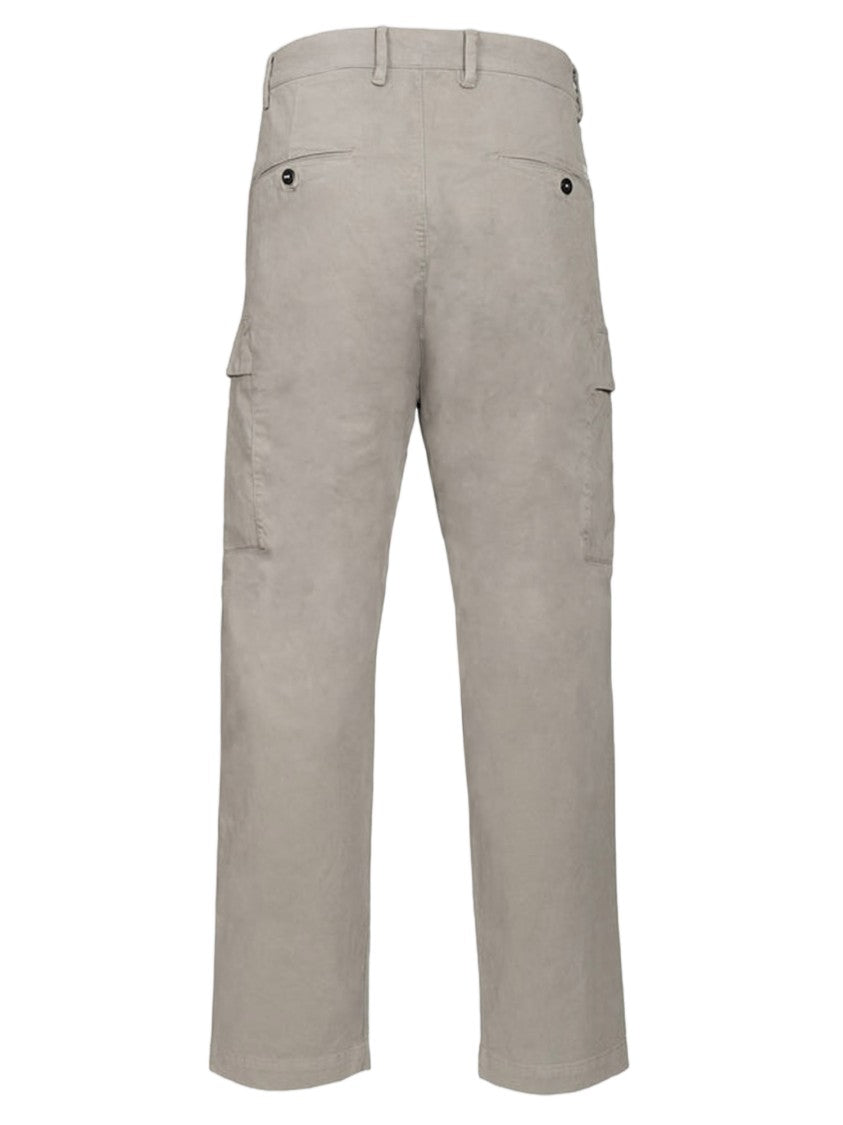C.P. Company Stretch Cotton Cargo Pants With Logo Detail