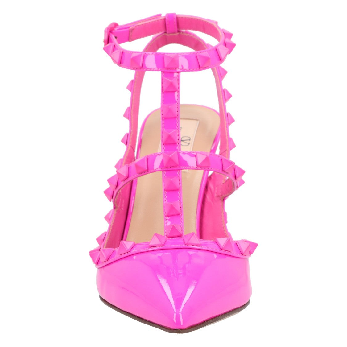 Valentino Rockstud Caged Pumps Pink