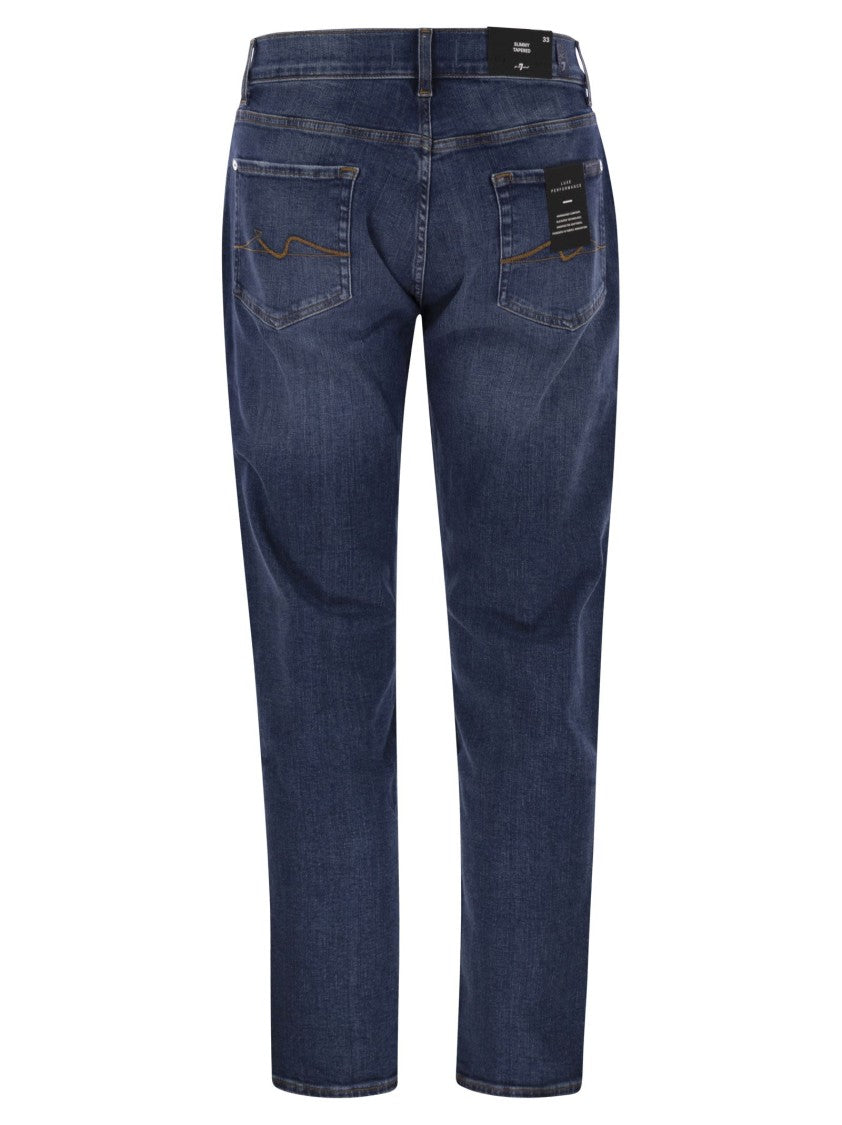 7 For All Mankind Slimmy Tapered - Skinny Medium-Waisted Jeans