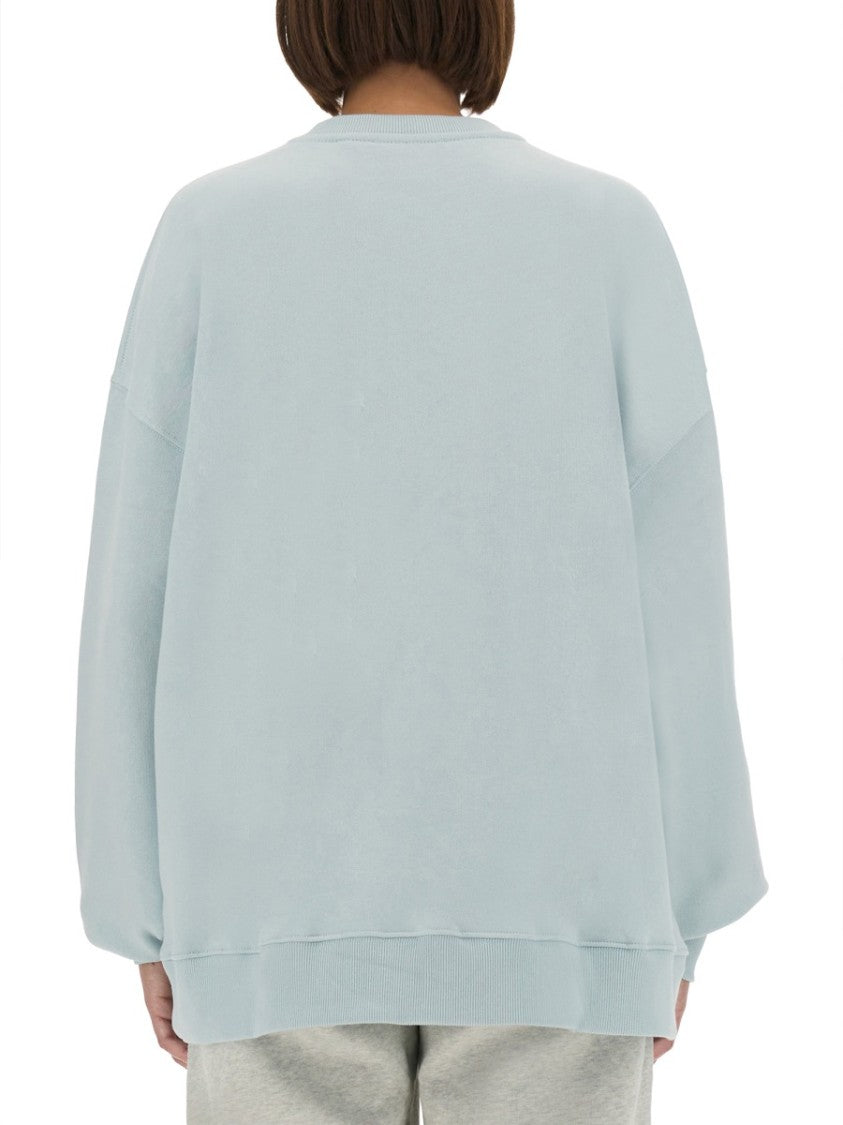Rotate Birger Christensen Oversized Organic Cotton Sweatshirt With Bold Logo