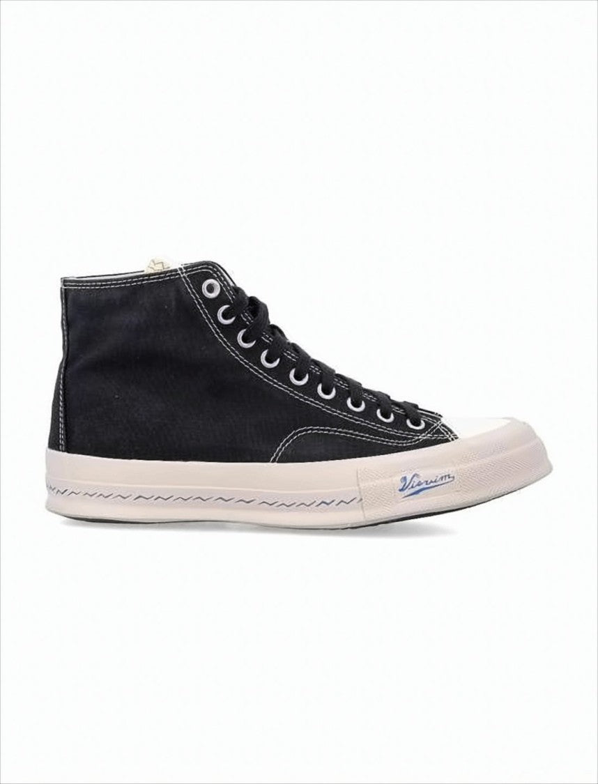 Visvim High-Top Sneakers With Contrast Stitching And Signature Logo