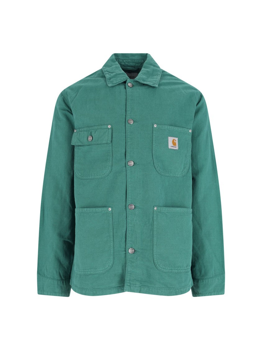 Carhartt Wip "Walter" Shirt Jacket, In Green Cotton