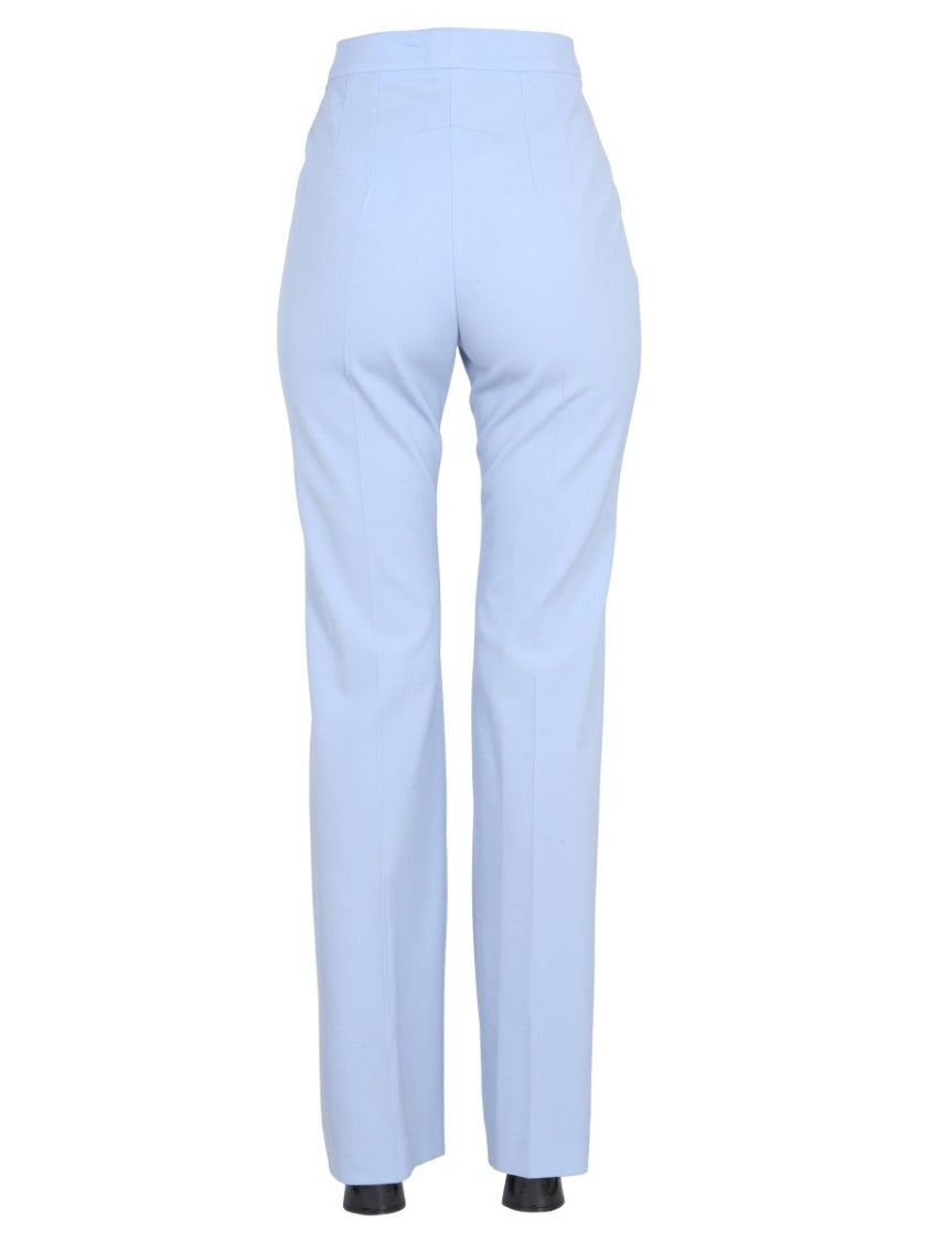 Patou High-Waisted Straight-Leg Wool Pants