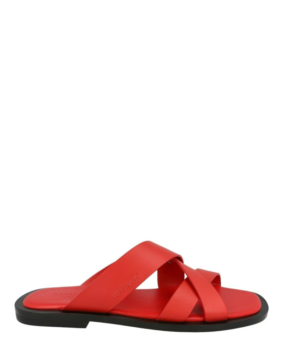 Ferragamo Forino Leather Sandals