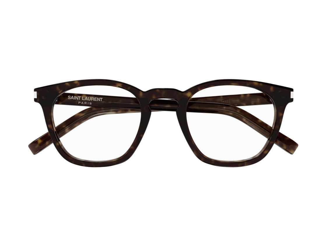 Saint Laurent Sl 28 Opt Tortoiseshell Round Eyeglasses