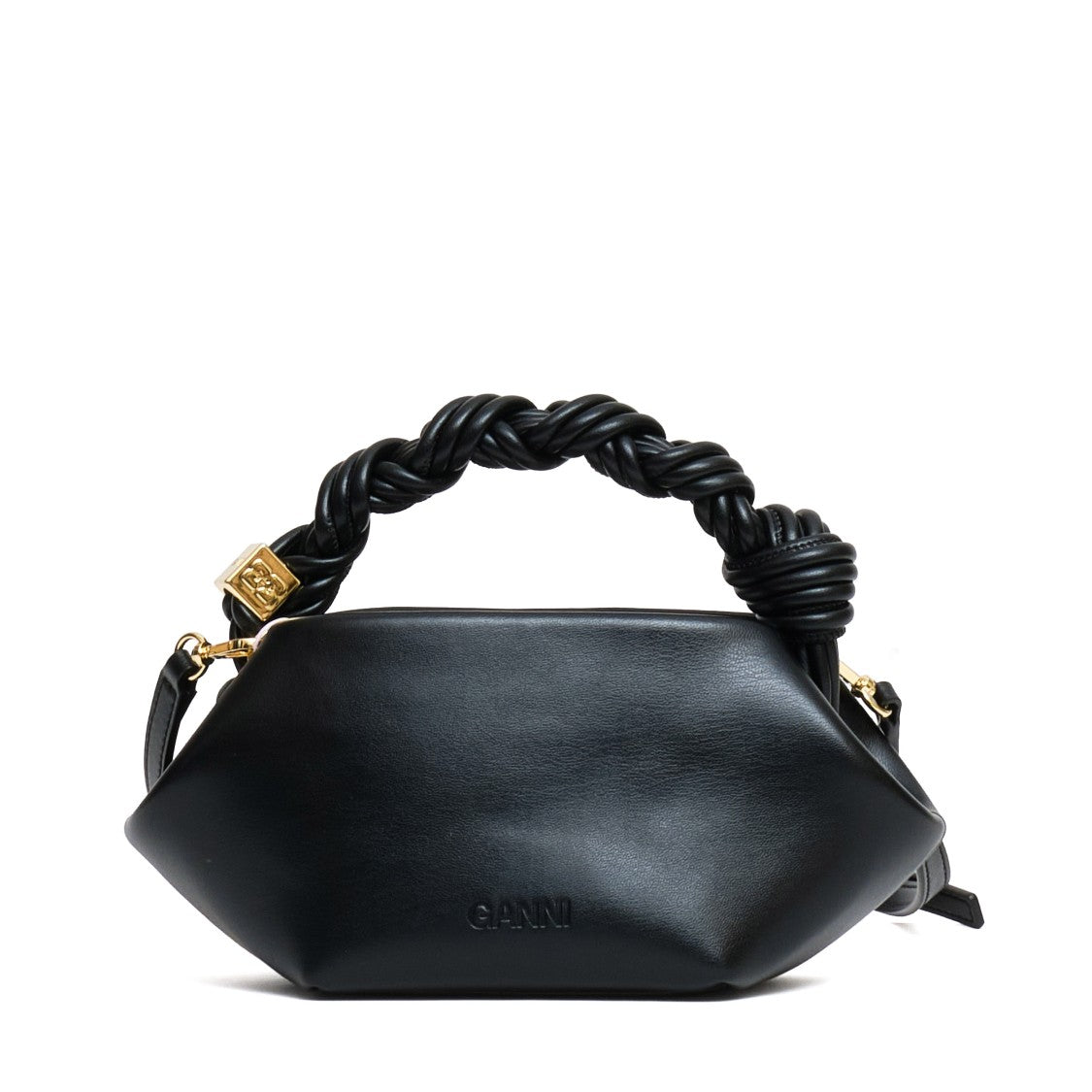 Ganni Hexagonal Mini Bou Bag With Twisted Top Handle