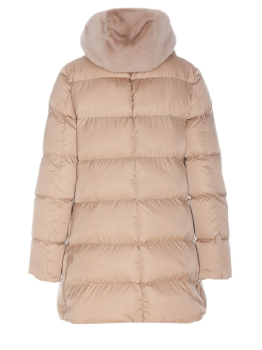 Herno A-Shape Down Jacket With Removable Faux Fur Hood