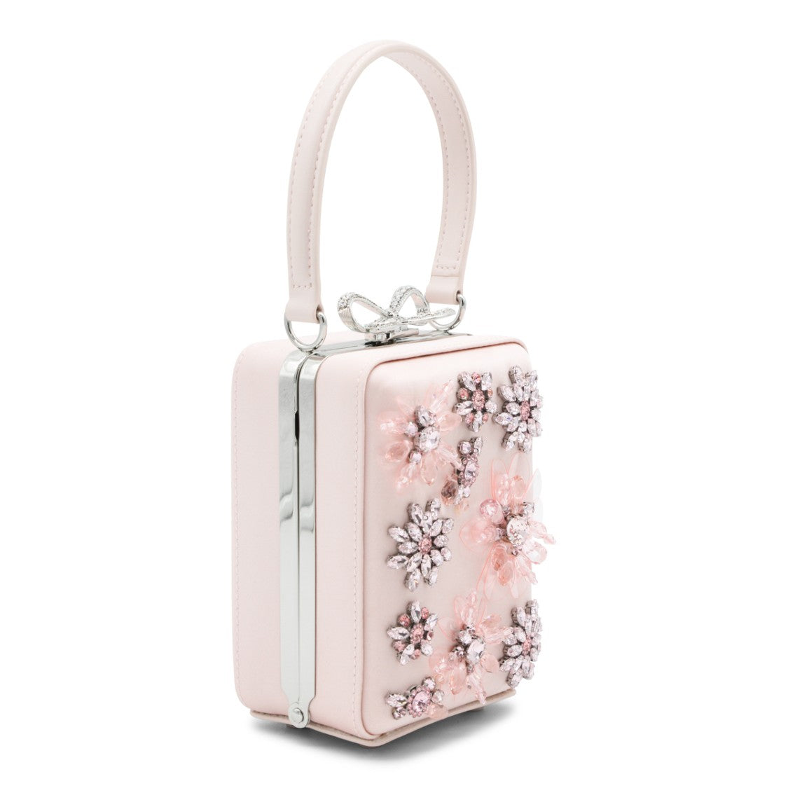 Self-Portrait Pink Embellished Clutch