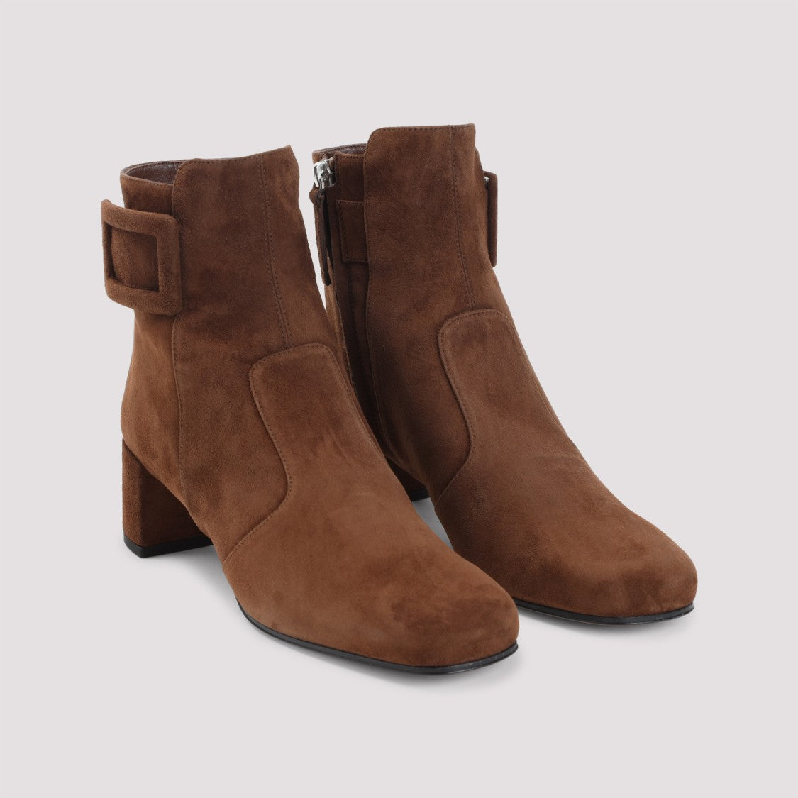 Roger Vivier Brown Suede Ankle Boots