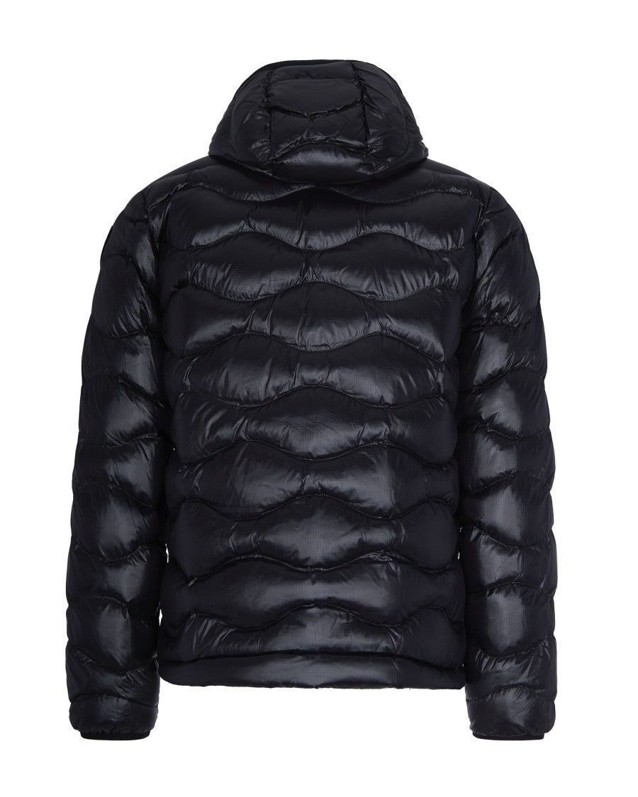 Blauer Black Bryant Glossy Quilted Nylon Down Jacket