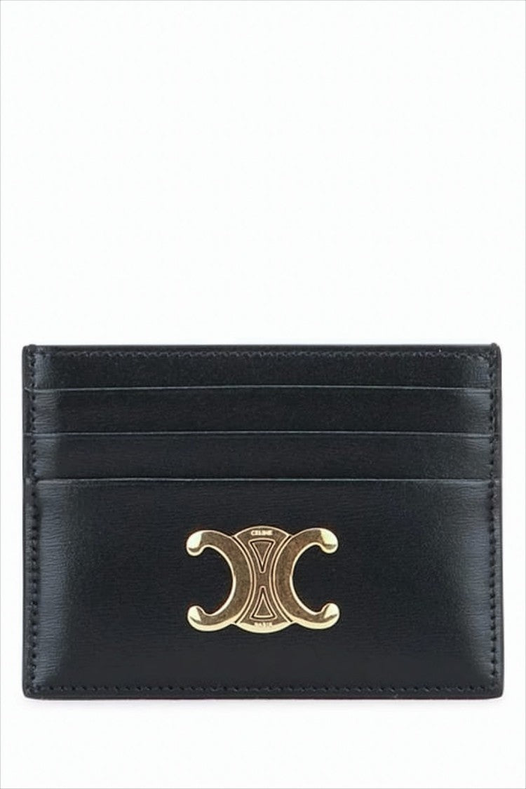 Celine Compact Black Calf Leather Card Wallet