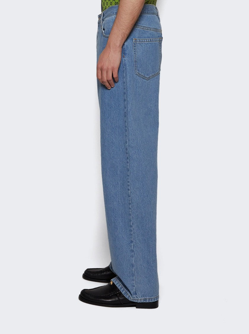 Dries Van Noten Pine Pants Light Blue