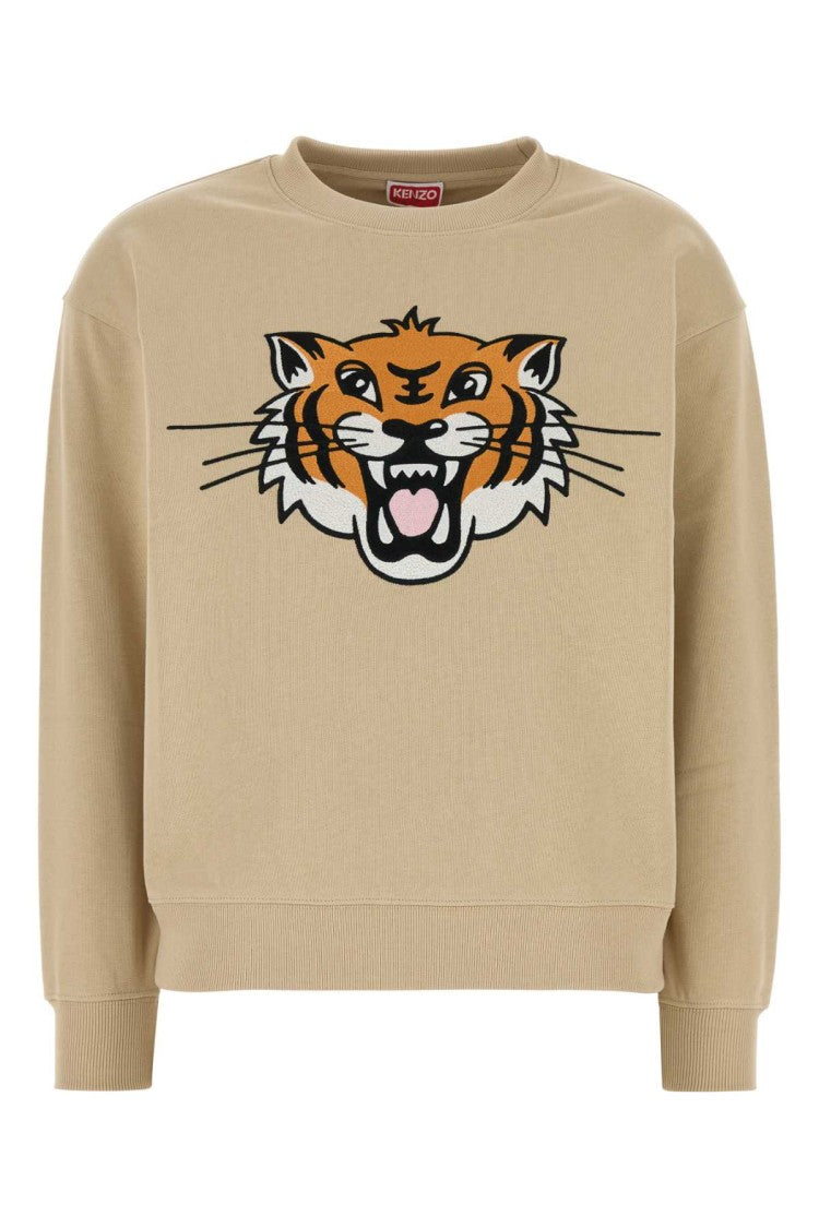 Kenzo Cappuccino Cotton Sweatshirt