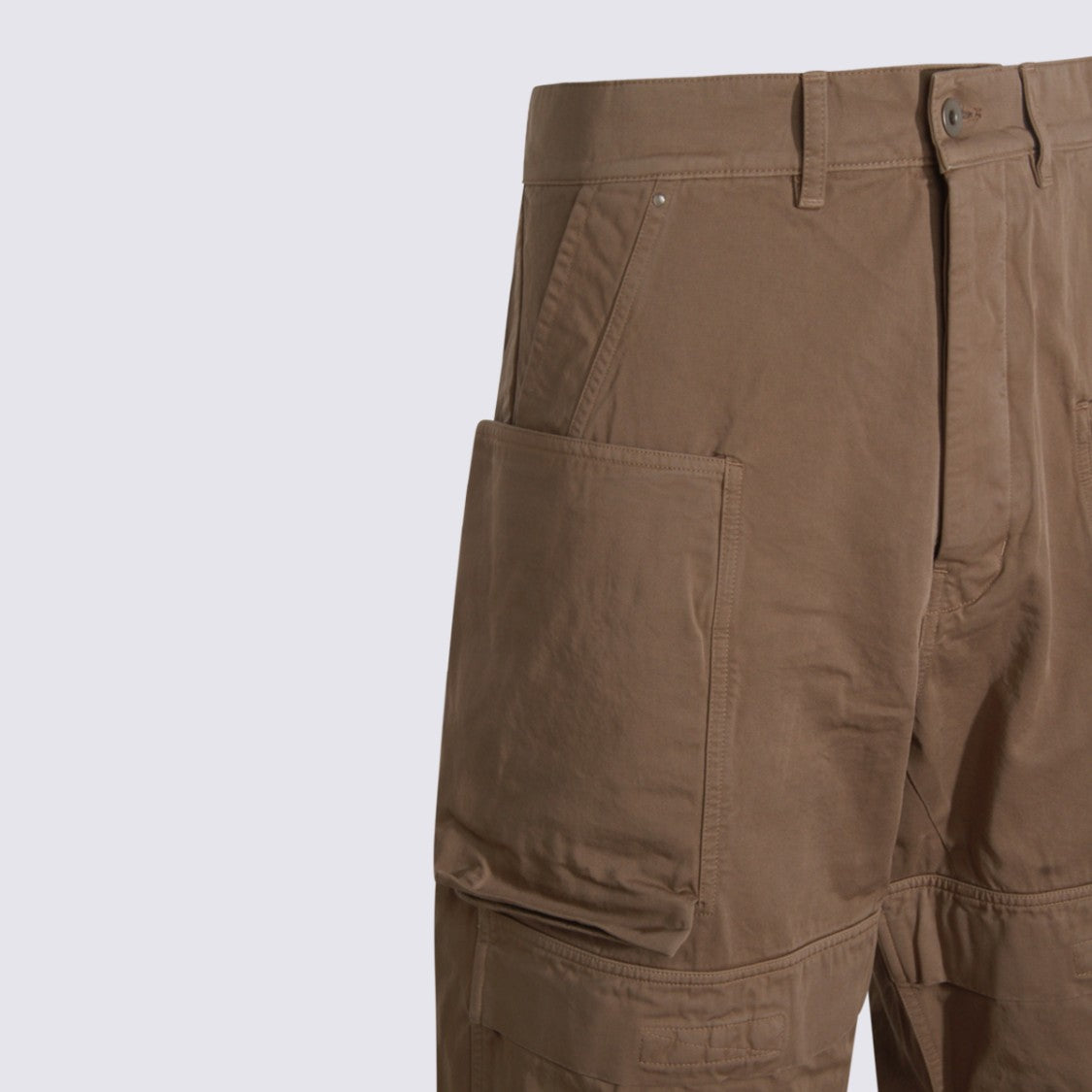 Drkshdw By Rick Owens Relaxed Straight-Leg Trousers With Utilitarian Design And Patch Pockets