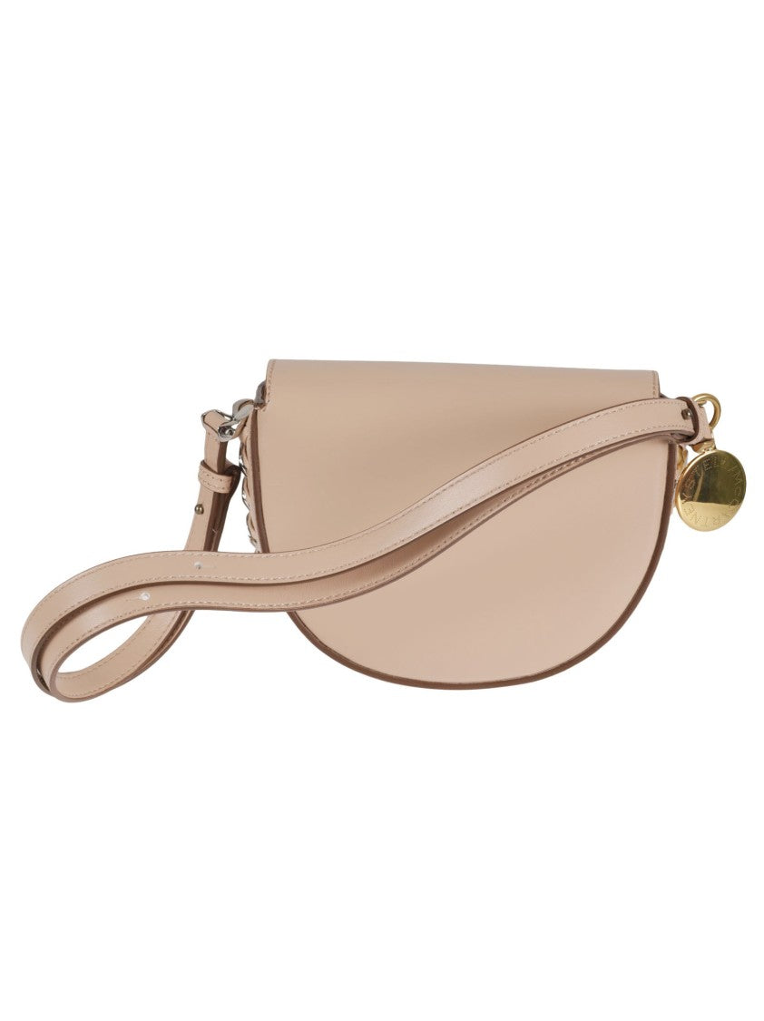 Stella Mccartney Half-Moon Shaped Bag With Gold-Tone Charm