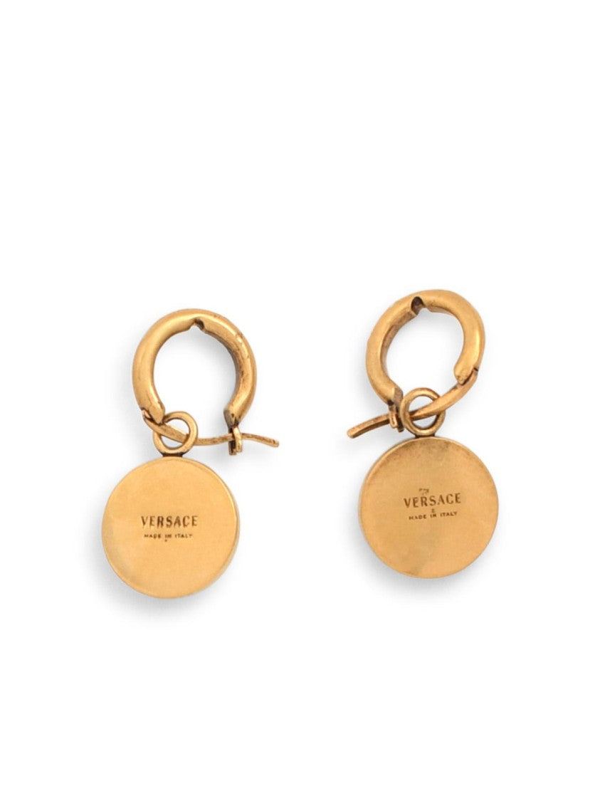 Versace 'Medusa' Brass Earrings
