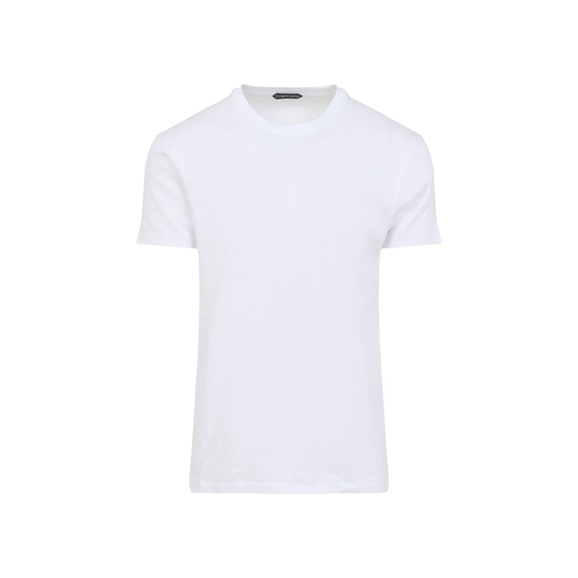 Tom Ford Tailored Cotton T-Shirt With Subtle Perforated Detailing