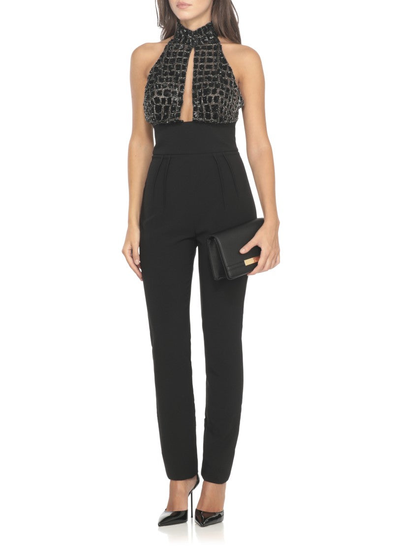 Elisabetta Franchi High Neck Jumpsuit