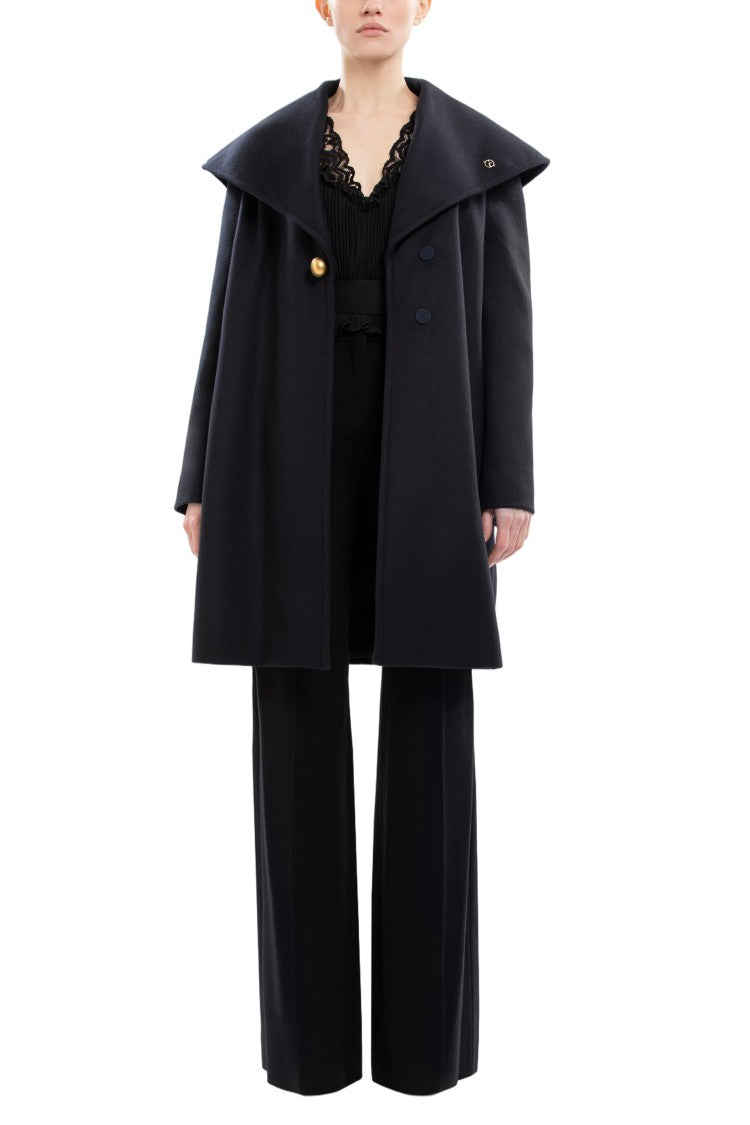 Saiid Kobeisy Pleated Black Bodysuit With Lace Accents