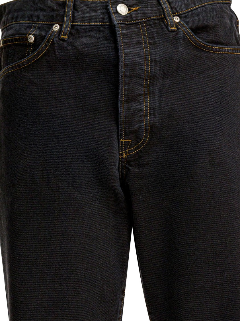 Stussy Straight-Leg Denim Jeans With Contrast Stitching