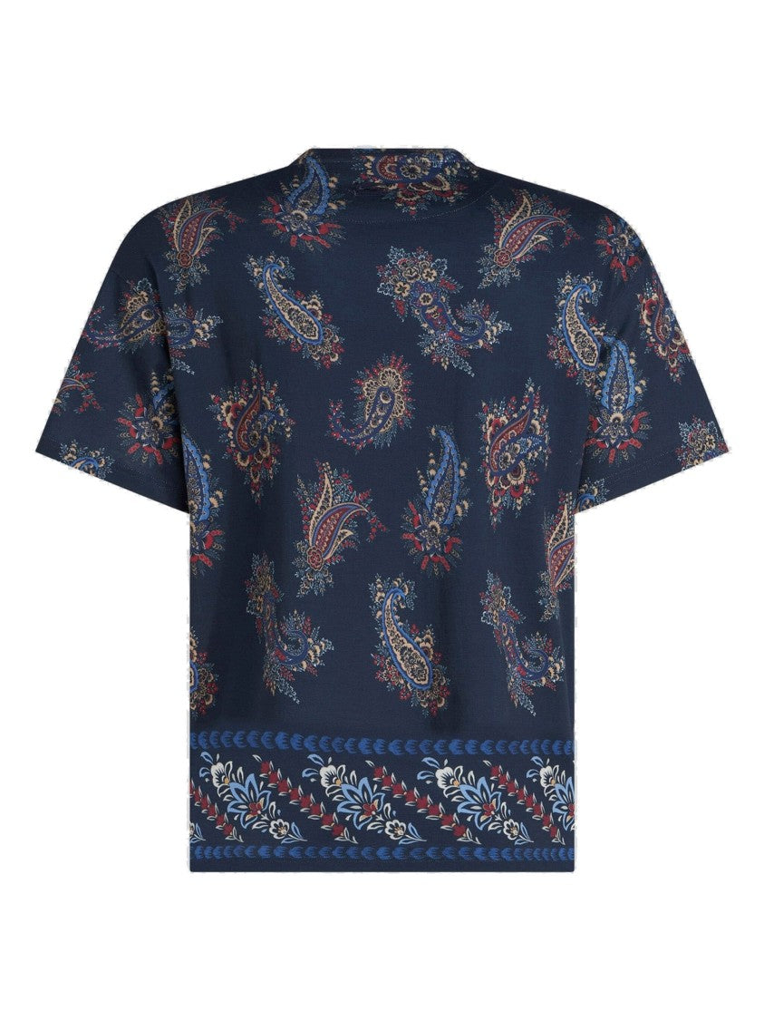 Etro Paisley-Print Cotton T-Shirt
