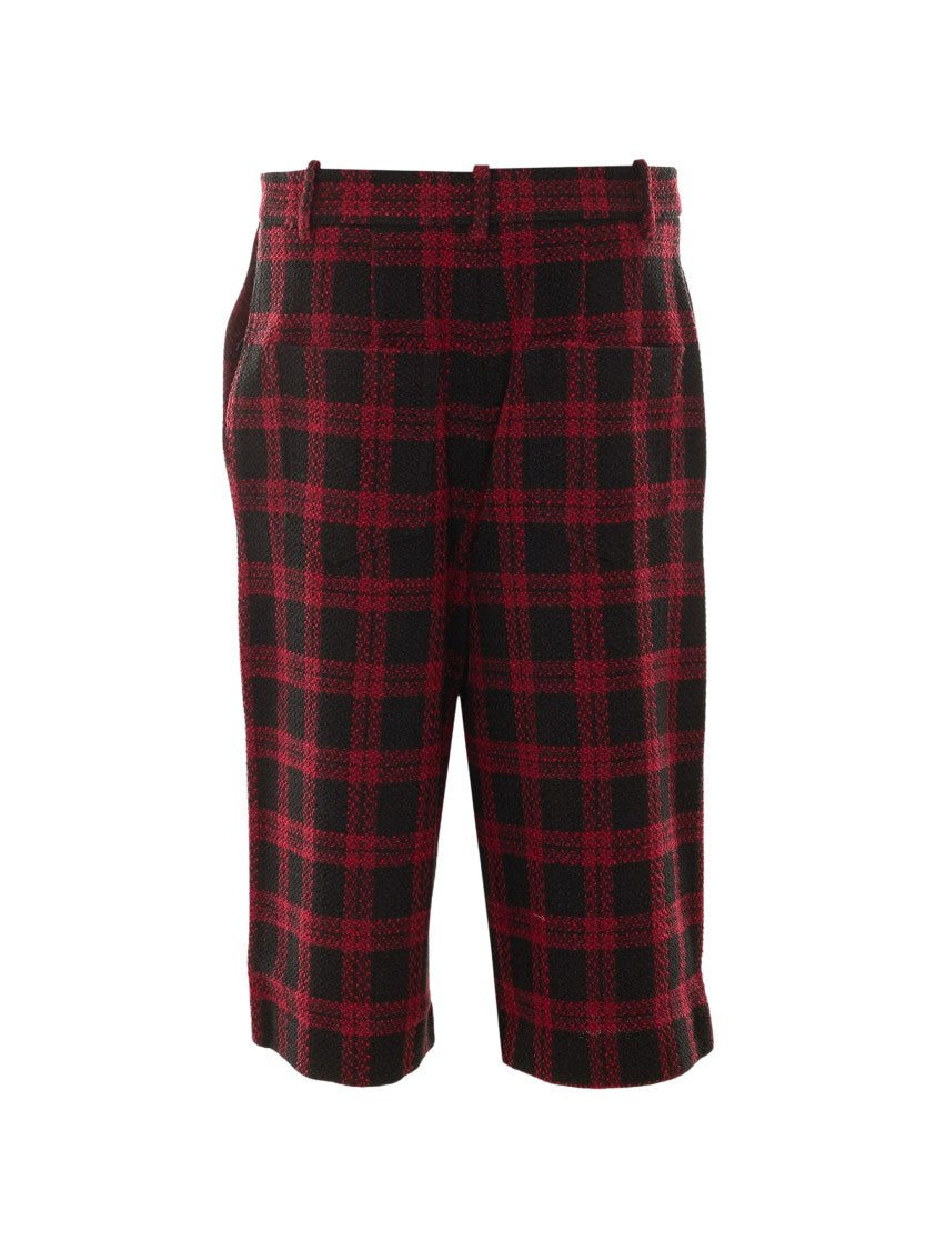 Pinko Bergenia Bermuda Checkered Tweed Shorts