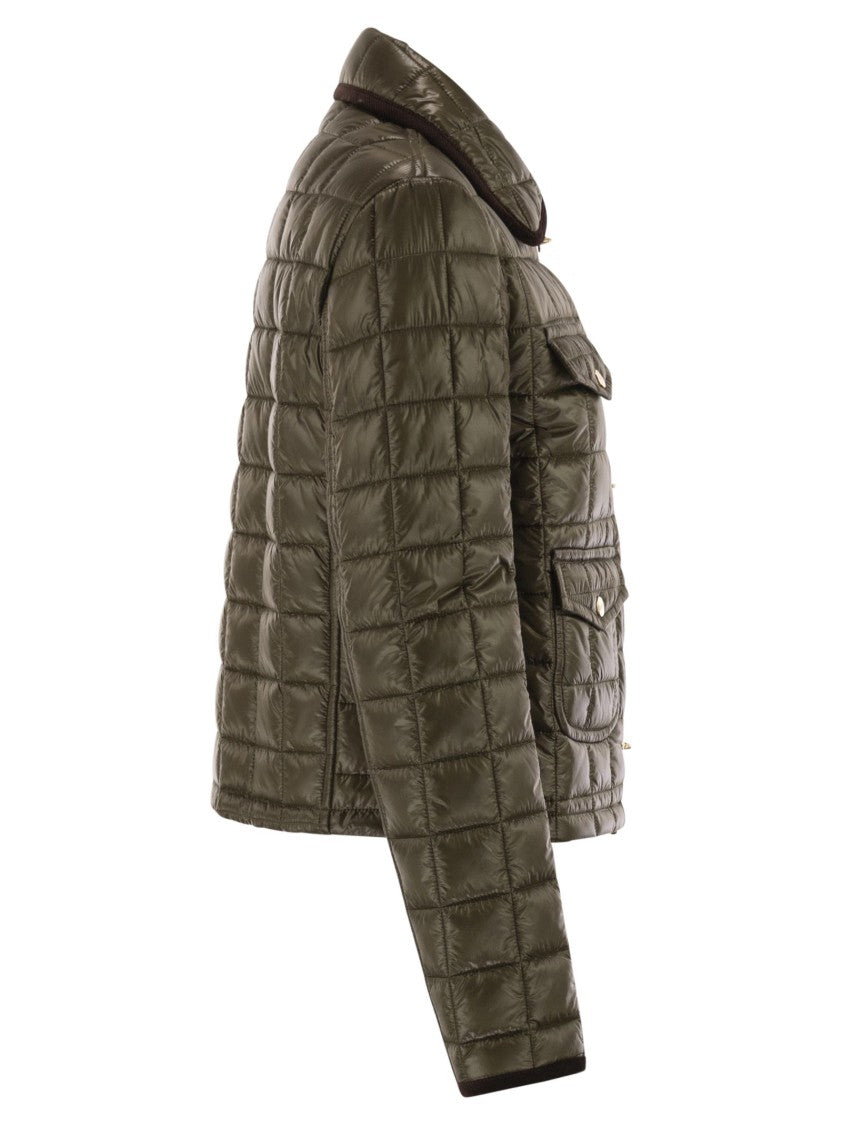 Fay 3 Hooks In Technical Checkered Fabric