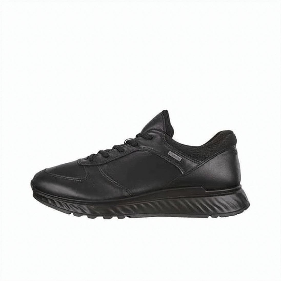 Ecco Yak Leather Sneakers With Textured Sole
