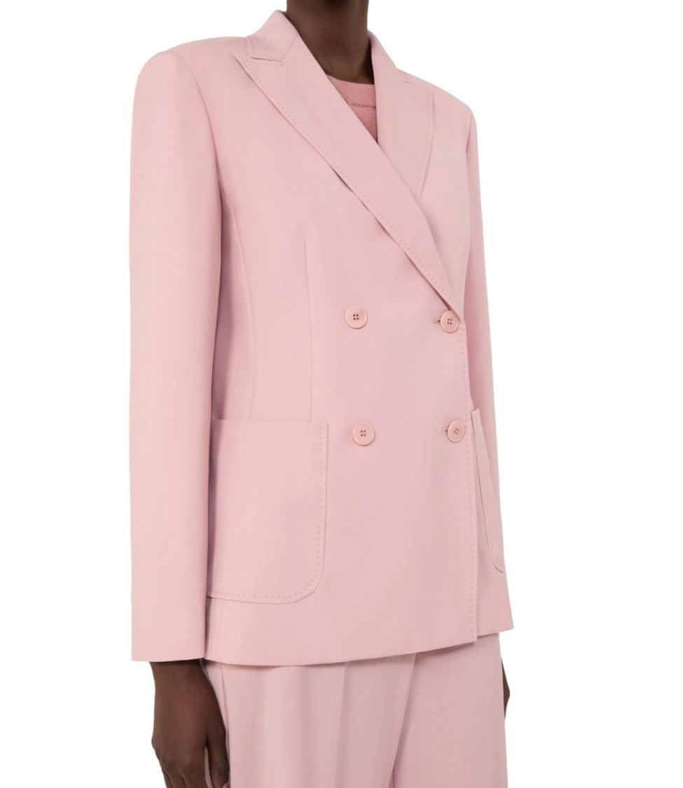 Max Mara Antique Pink Virgin Wool Jacket