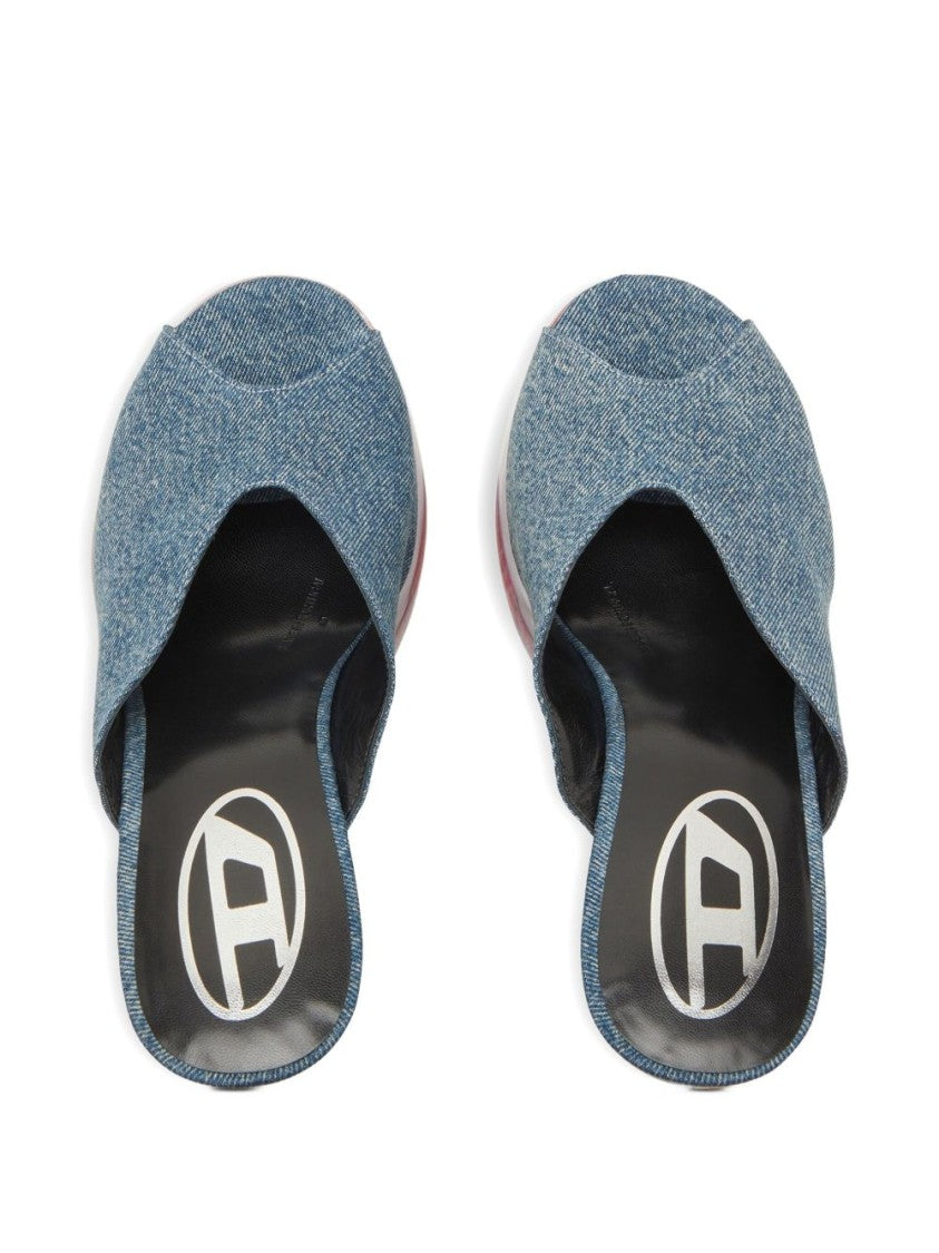Diesel Denim Platform Sandals