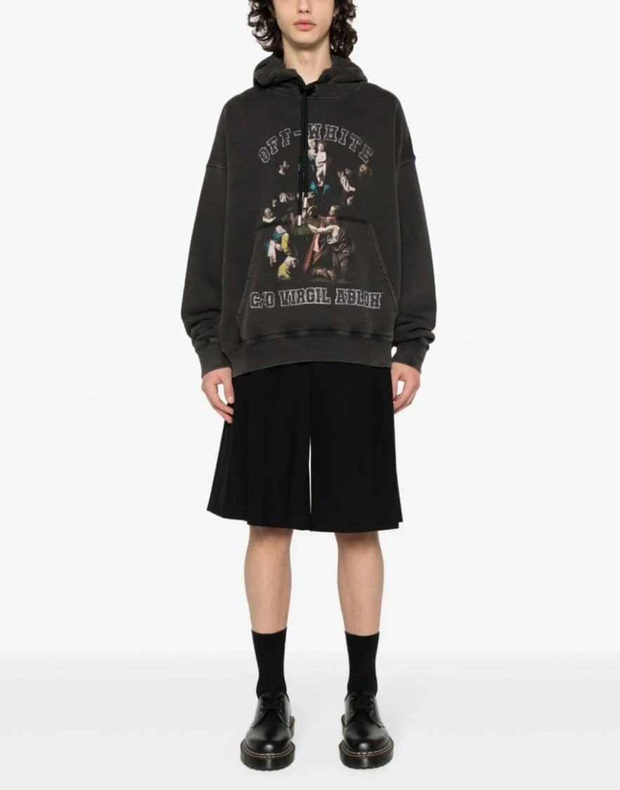 Off-White Caravaggio Mary Skate Logo Hoodie