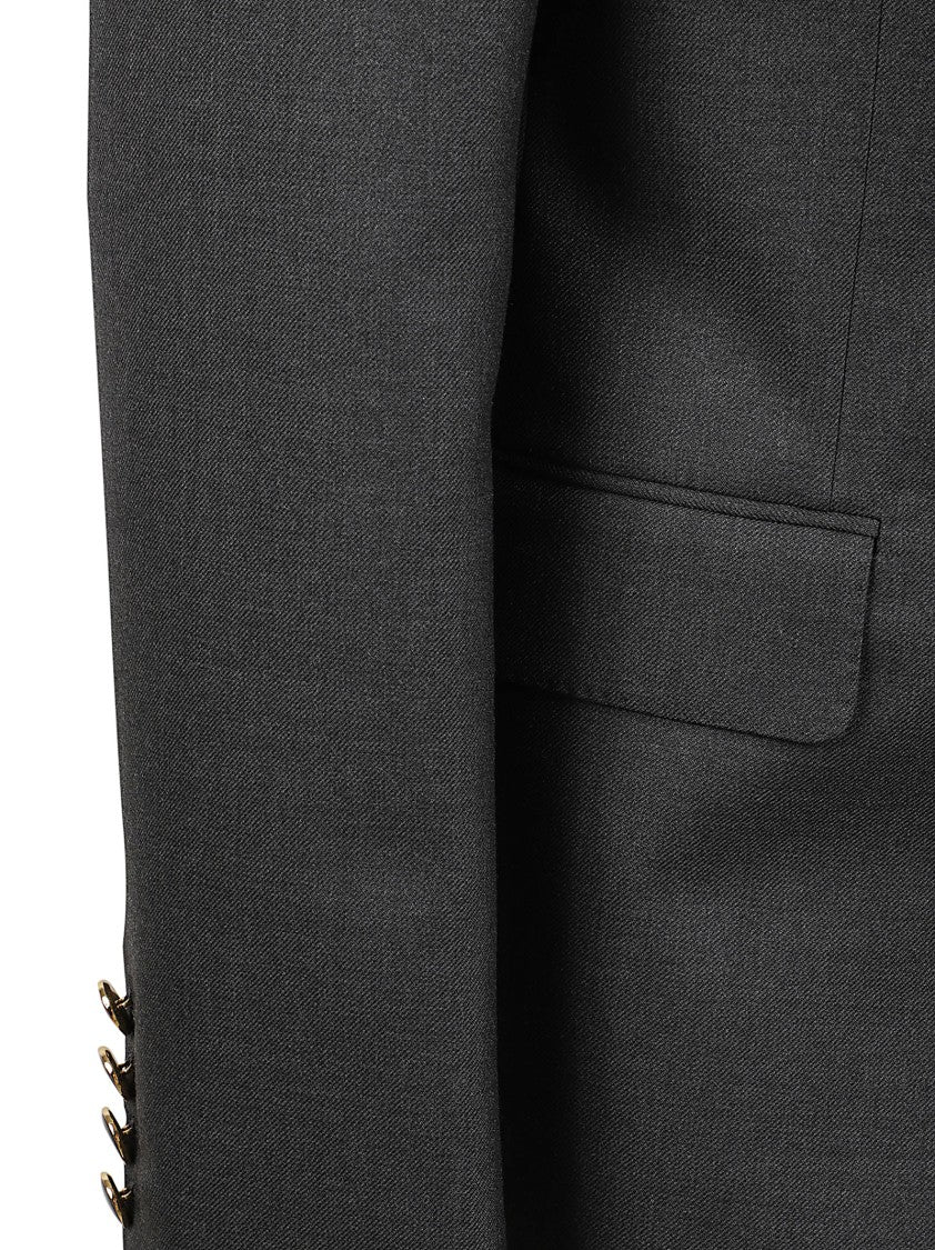 Valentino Garavani Tailored Grey Virgin Wool Blazer