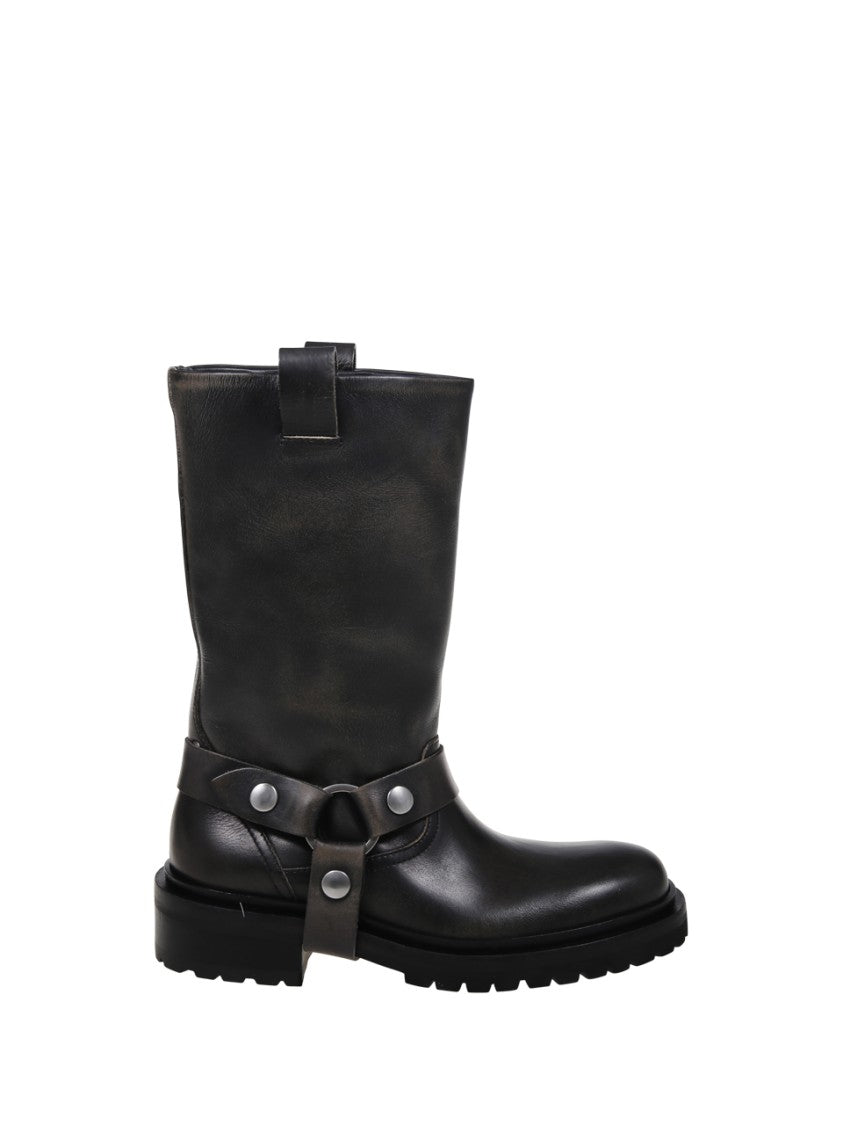 Golden Goose Kurt Distressed Bull Leather Upper With Strap