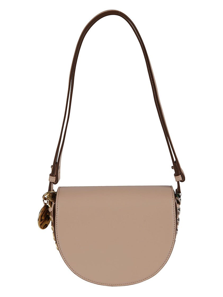 Stella Mccartney Structured Half-Moon Shoulder Bag With Gold-Tone Accents