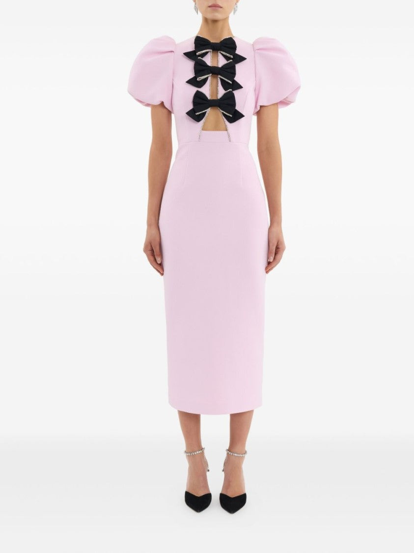 Rebecca Vallance Midi-Length Fitted Dress With Cut-Out Front