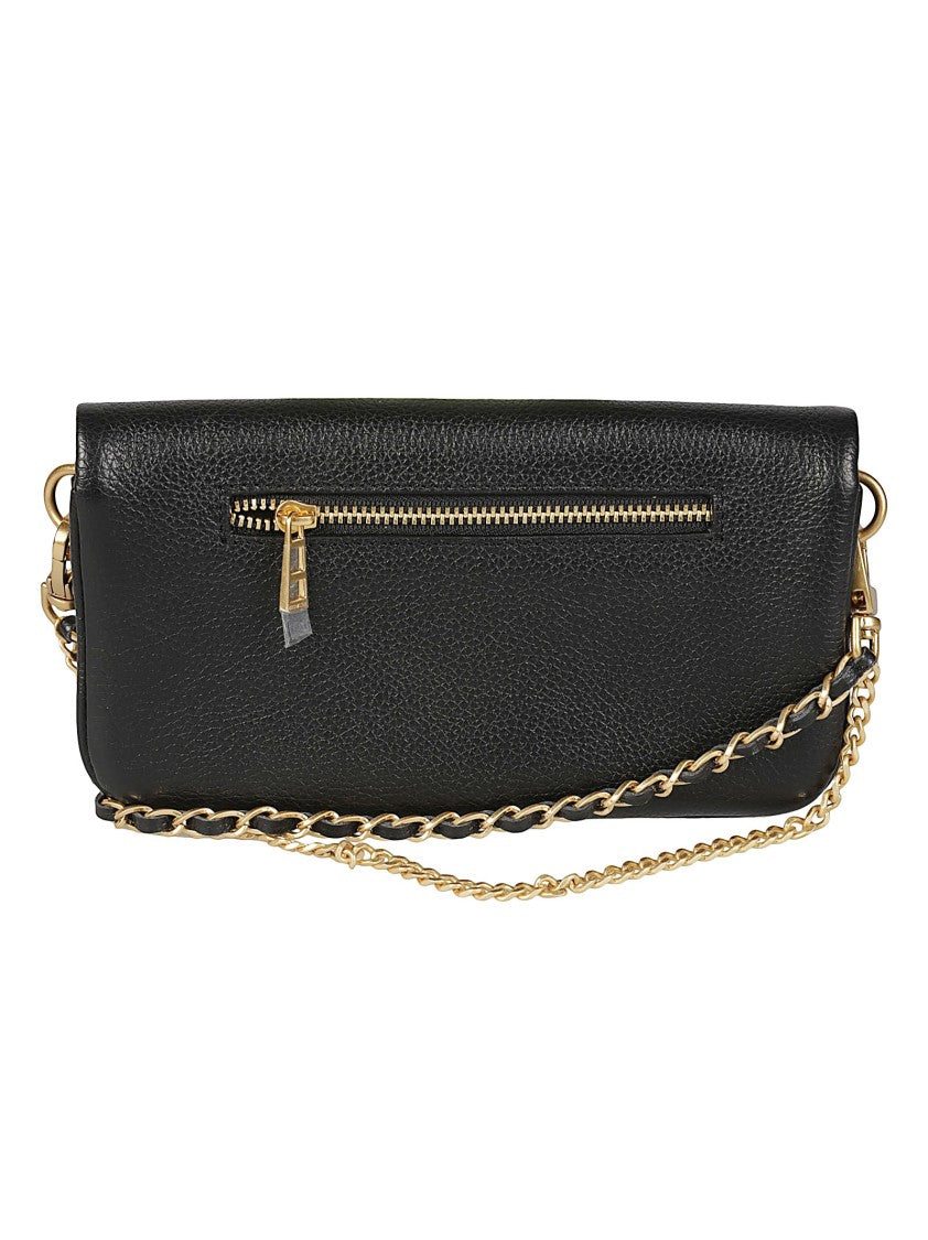 Zadig & Voltaire Rock Nano Compact Pebbled Leather Chain Shoulder Bag