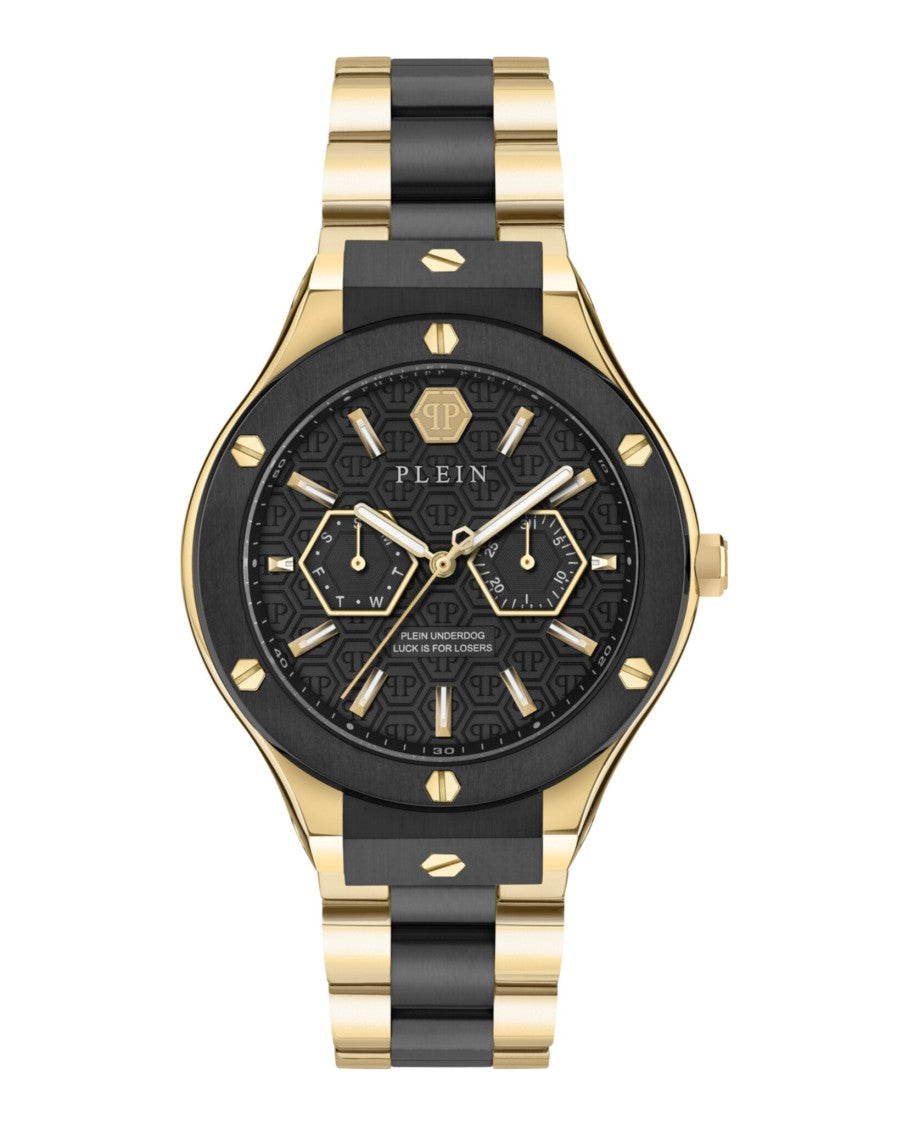 Philipp Plein Multifunction Quartz Movement Bracelet Watch With Two-Tone Case